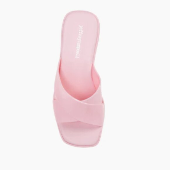 Jeffrey Campbell Pink Bubblegum Slides Sandals Size 9 EU 40 Rubber Jelly Mule - Picture 3 of 3